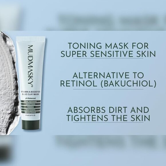 NWT Mudmasky Vitamin A Booster Blue Clay Mask - Picture 5 of 8